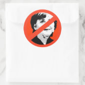 Angela Merkel Ronde Sticker (Tas)