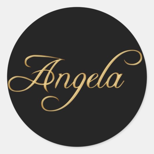 ANGELA naam gepersonaliseerde cadeau Stickers (Voorkant)