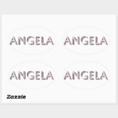 Angela sticker naam (Vel)
