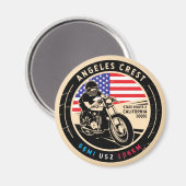 Angeles Crest Highway California Motorcycle Magneet (Voorkant / Achterkant)