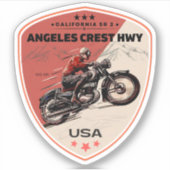 Angeles Crest Highway California State Route 2 Sticker (Voorkant)