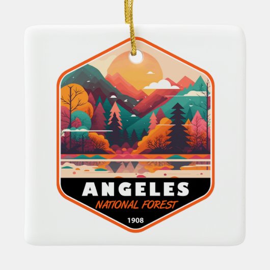 Angeles National Forest California Emblem Keramisch Ornament (Voorkant)