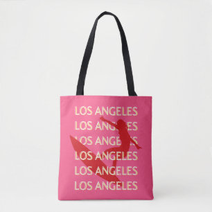 Angeles Travel Art, Californië, Reiskunst, Roze Draagtas