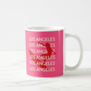 Angeles Travel Art, Californië, Reiskunst, Roze Koffiemok
