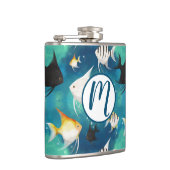 Angelfish Aquarium Pattern Heupfles (Rechts)