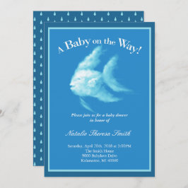 Angelfish-Baby shower Kaart