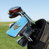 Angelfish cartoon illustratie golfheadcover (Insitu)