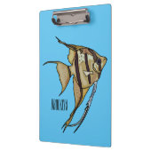 Angelfish cartoon illustratie klembord (Links)