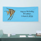 Angelfish cartoon illustratie spandoek (Beurs)