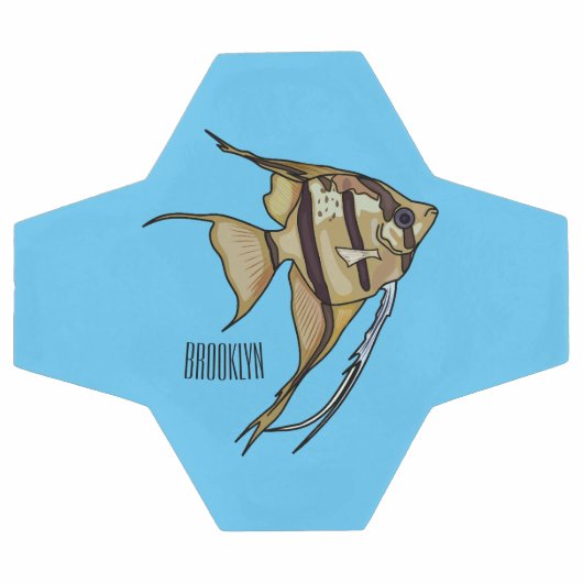 Angelfish cartoon illustratie voetbal (Enkel)