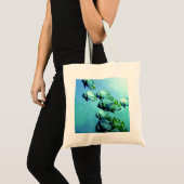 Angelfish Clear Blue Water Tote Bag (Voorkant (product))
