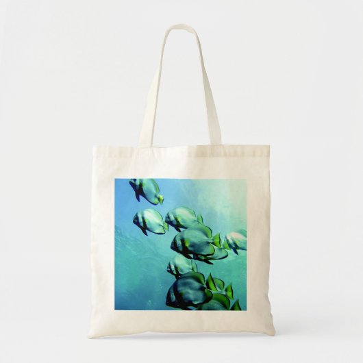 Angelfish Clear Blue Water Tote Bag (Voorkant)