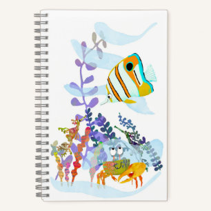 Angelfish en Ocean Friends Spiral Notitieboek