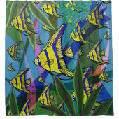 Angelfish Fantasy Scene No. 8 Shower Curtain Douchegordijn (Voorkant)