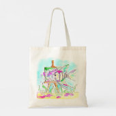 Angelfish Kunstenaar Schilderen Tote Bag (Achterkant)