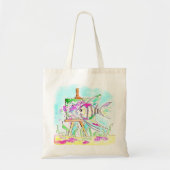Angelfish Kunstenaar Schilderen Tote Bag (Voorkant)