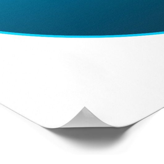 Angelfish - Ontwerp op gradiënt blauwe achtergrond Poster (Hoek)