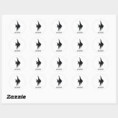 Angelfish Ronde Sticker (Vel)