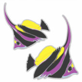 Angelfish Tropical Fish Set Sticker (Voorkant)