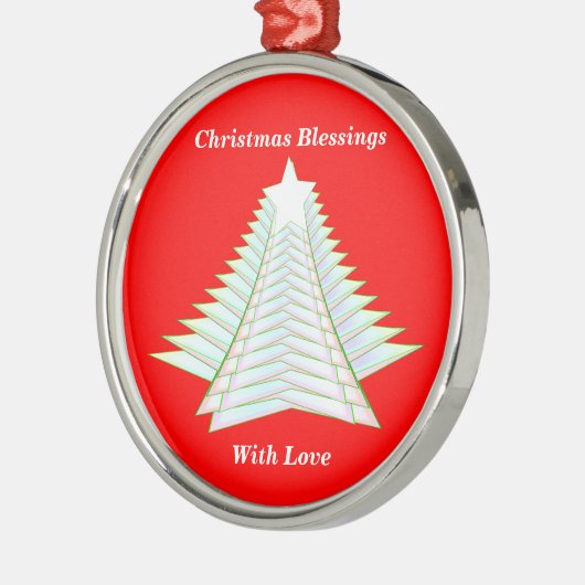 Angelic Abstract Tree Metalen Ornament (Links)