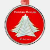 Angelic Abstract Tree Metalen Ornament (Voorkant)