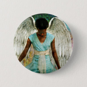 Angelic Bedankt Ronde Button 5,7 Cm