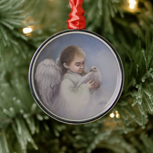 Angelic Blessings Metalen Ornament (Boom)