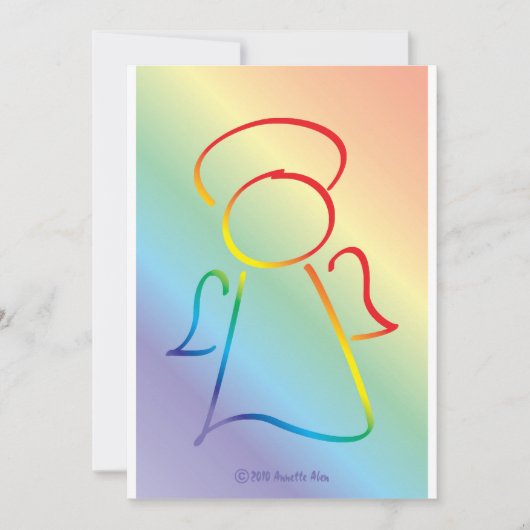 Angelic Celebrations Invitations Kaart (Voorkant)