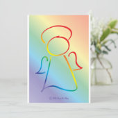 Angelic Celebrations Invitations Kaart (Staand voorkant)