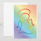 Angelic Celebrations Invitations Kaart (Voorkant / Achterkant)