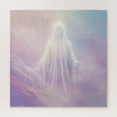 Angelic Cloudy White Vriendelijke Geest in de luch Legpuzzel (Verticaal)