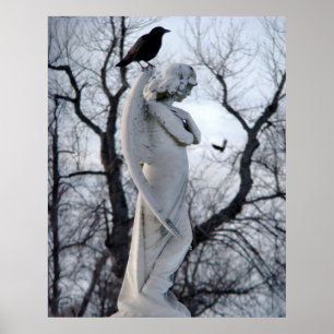Angelic Crow Poster