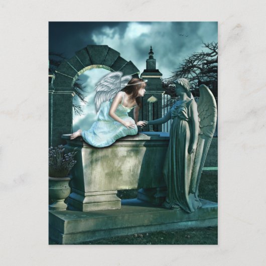 Angelic Curiosity Briefkaart (Voorkant)