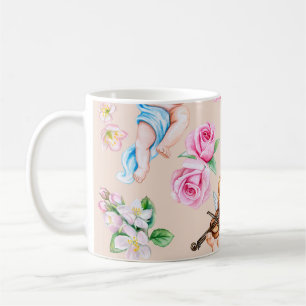 Angelic Florals: Cupidopatroon Koffiemok