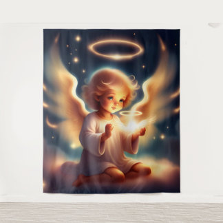 Angelic Glow Tapestry Wandkleed