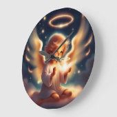 Angelic Glow Wandklok Grote Klok (Hoek)