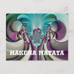 Angelic Hakuna Matata Gifts HeartCustom Product Briefkaart