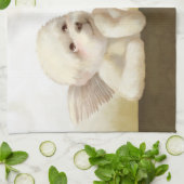 Angelic Hond en Kat op Cloud Theedoek (Gevouwen)