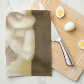 Angelic Hond en Kat op Cloud Theedoek (Quarter Fold)