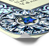 Angelic Invocation | Hebreeuws, Engels Poster (Hoek)