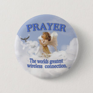 Angelic Prayer Wereldwijd de grootste draadloze ve Ronde Button 5,7 Cm
