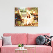 Angelic Serenity Prayer Canvas Prints (Insitu (Woonkamer))