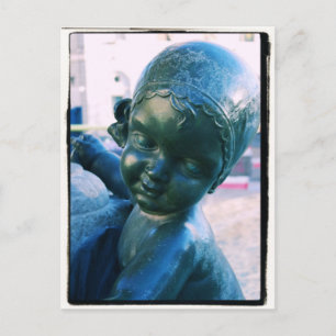 Angelic Statue - Barcelona, Spanje Briefkaart