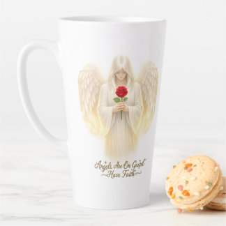 AngelicFaith GoudenHart Latte Mok