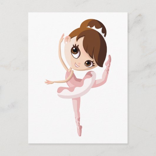 Angelina de Ballerina Briefkaart (Voorkant)