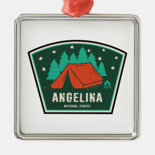 Angelina National Forest Camping Metalen Ornament