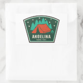 Angelina National Forest Camping Rechthoekige Sticker (Tas)