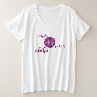 Angelina Pilates Inhale Exhale Aloha Grote Maat T-shirt