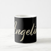 Angelina white gold Handwriting Tasse de café (Centre)