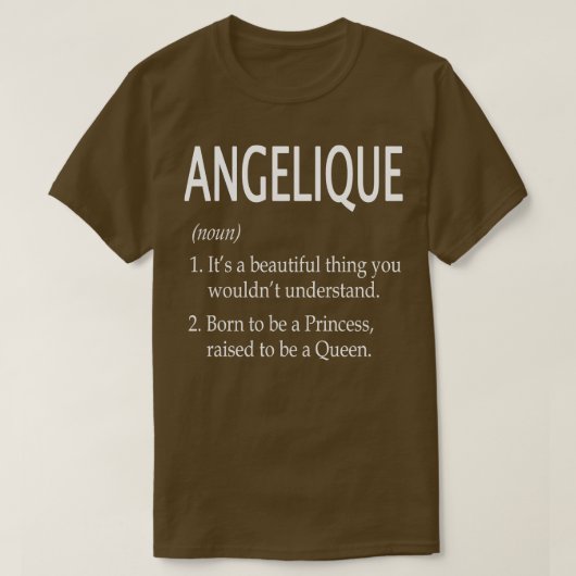 Angelique Naam Gift T-shirt (Design voorkant)